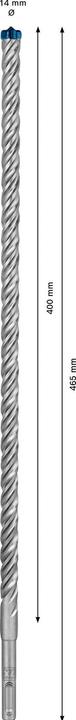 Immagine prodotto Bosch Professional Zubehör Trapano a percussione EXPERT SDS plus-7X, 14 x 400 x 465 mm (14,0 mm)
