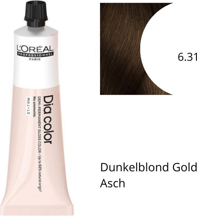 Produktbild L'Oréal Professionnel L'Oréal Dia Color 6,31 Dunkelblond Gold Asch 60 ml (6,31 Dunkelblond Gold Asch)