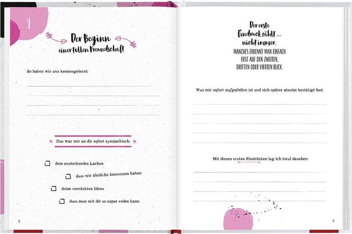 Actual product image Von mir für dich, Lieblingsfreundin (German, Groh publishing house, 2020)