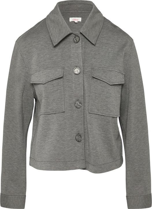 Actual product image S.Oliver Indoor-Jacke Melierte Jacke aus Interlockjersey (36)