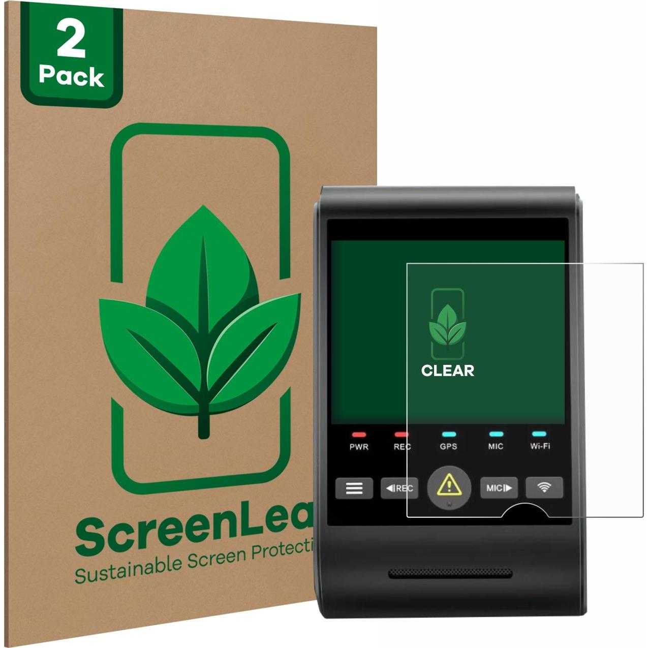 ScreenLeaf, Fahrzeug Navigation Zubehör, Schutzfolie nachhaltiger Displayschutz Displayschutzfolie Folie Klar Transparen...