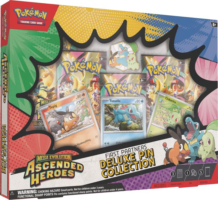 Produktbild Pokémon P-EN ME02.5 First Partners Deluxe Pin Collection (Englisch, Box Set & Collection)