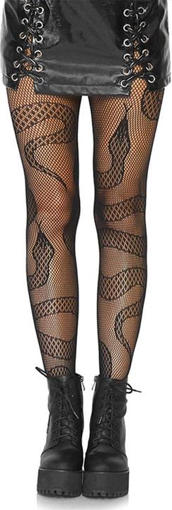 Leg Avenue Strümpfe Net Snakes Schwarz (One Size)