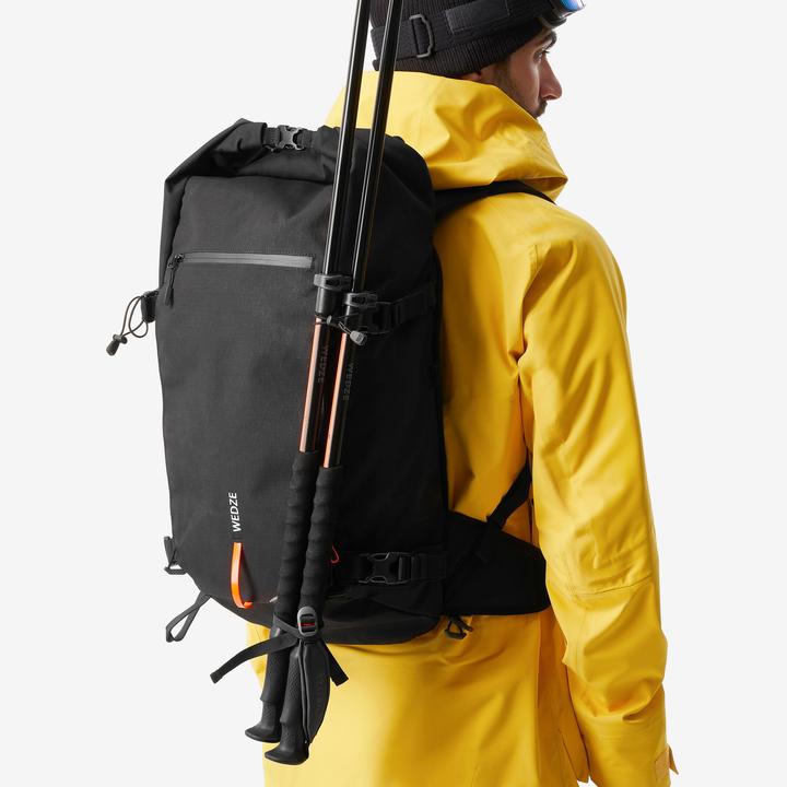 Produktbild Wedze Roll Top Strong Freeride 30 L Ski/Snowboard Backpack - Black (30 l)
