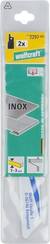 Produktbild wolfcraft 2 Säbelsägebl. BiM, INOX, fein, L=150mm