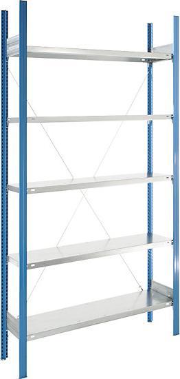 Actual product image eurokraft pro Shelf plug-in rack, blue / galvanized