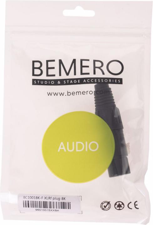Immagine prodotto Bemero Connettore XLR BC1001BK-F