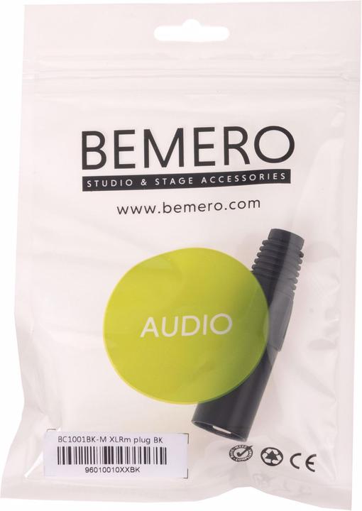 Actual product image Bemero XLR connector BC1001BK-M