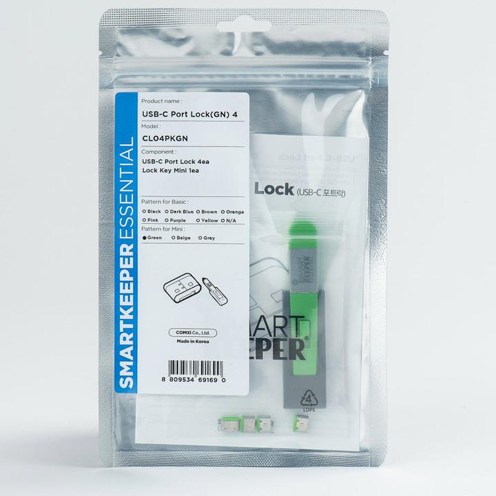 Produktbild Smart Keeper 4 x USB C-Port Schlösser mit 1 x Mini Typ Schlüssel