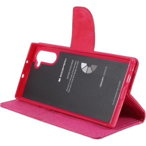 Thumbnail - Goospery Canvas Diary Series (Samsung Galaxy Note 10), Smartphone Hülle, Pink