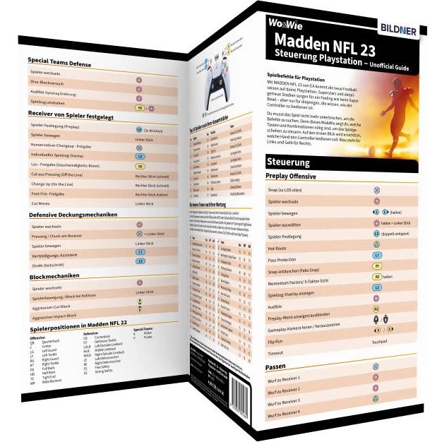 MADDEN NFL 23 - Steuerung Playstation - Unofficial Guide, Ratgeber von Andreas Zintzsch