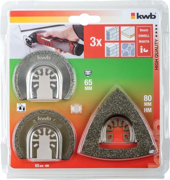 Actual product image kwb Multitool 3 pieces