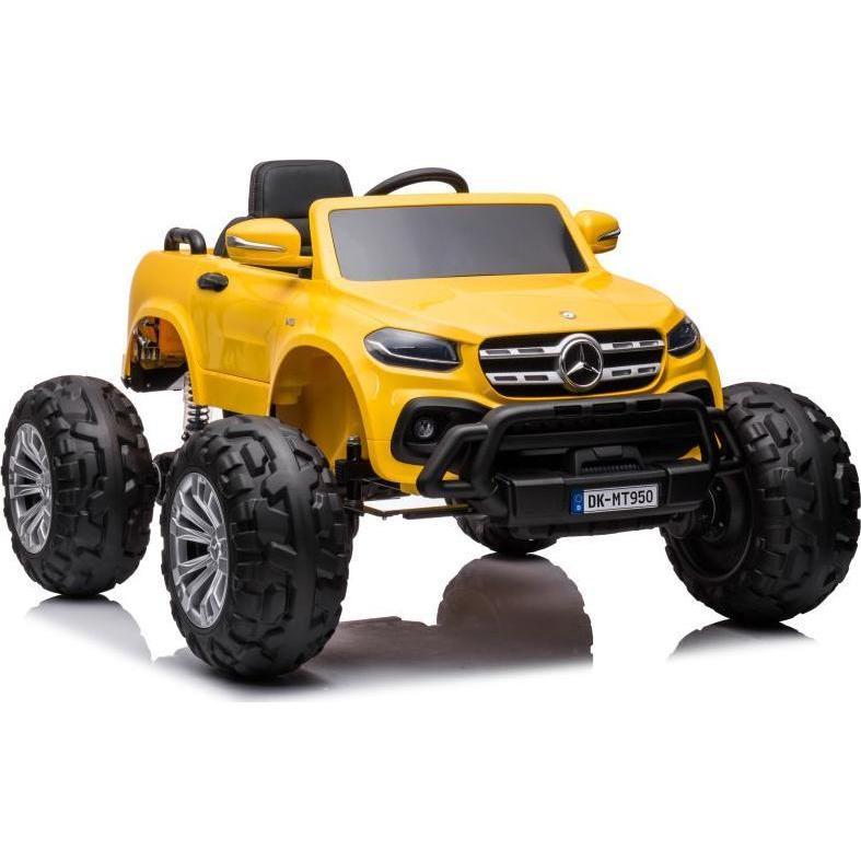 Thumbnail - Lean Toys Electric car Mercedes Benz DK-MT950, yellow lacquered