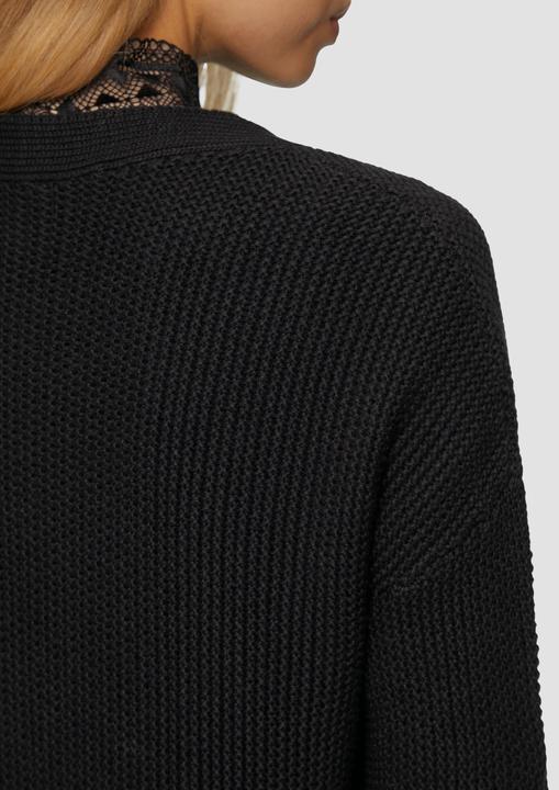 Produktbild S.Oliver Strickjacke Lange Strickjacke mit Strukturmuster (XS)