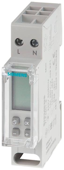 Siemens Digital time switch 7LF4501-5 Mini 1-channel week 1TE 120V to 230V