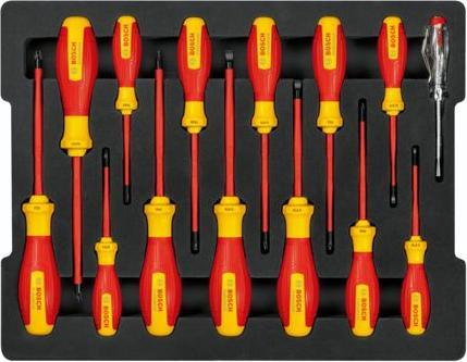 Actual product image Bosch Professional VDE-Schraubendreher-Set (Torx (TX), Pozidriv cross recess (PZ), Slotted screws)