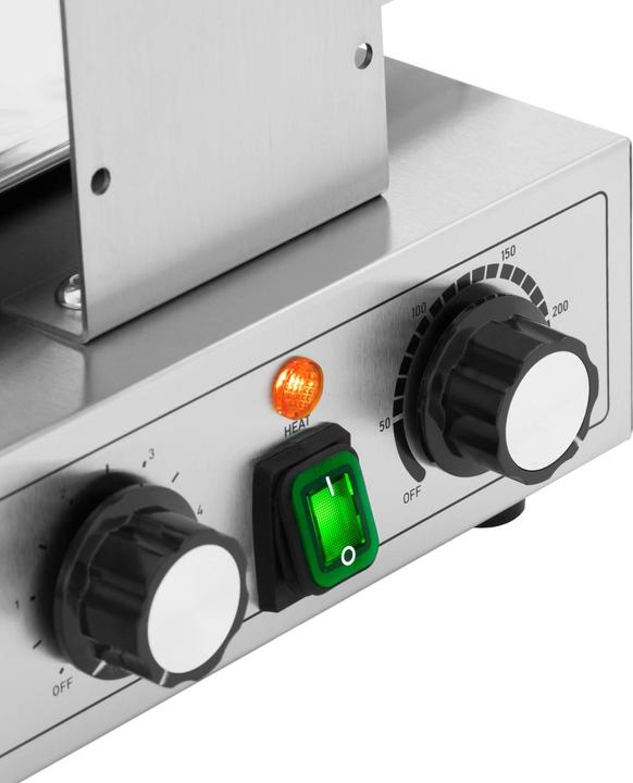 Actual product image Royal Catering Bubble Waffeleisen - 2 x 1400 W - 50 - 250 ° C - Timer: 0 - 5 min -
