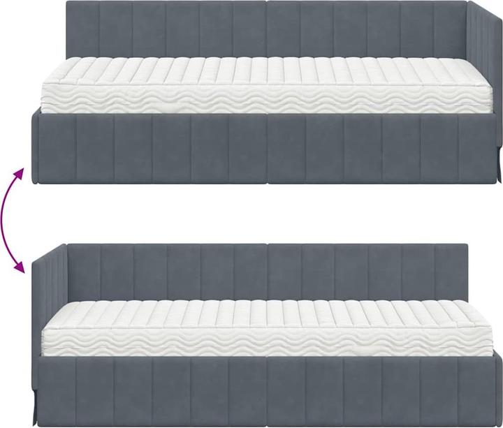 Image du produit vidaXL Eckbettgestell (80 x 200 cm)