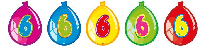 Folat Knuffelballonnen 6 jaar (1 Stuk)