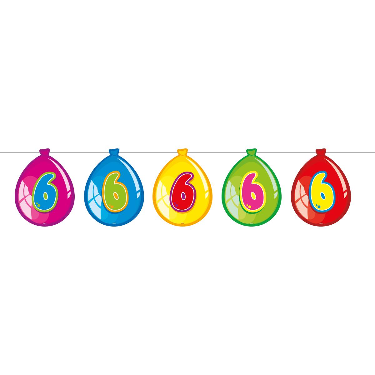 Folat Bunting Balloons 6 Jahre