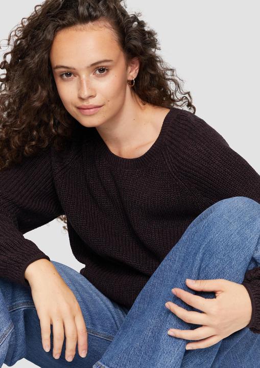 Actual product image S.Oliver Strickpullover Strickpullover mit Raglanärmeln (46)