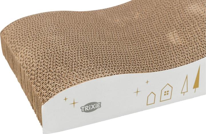 Immagine prodotto Trixie Xmas Kratzpappe Weiss/Gold (8 cm, Bianco/oro)