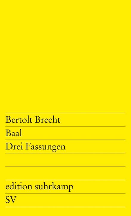 Produktbild Baal (Deutsch, Bertolt Brecht, 2012)