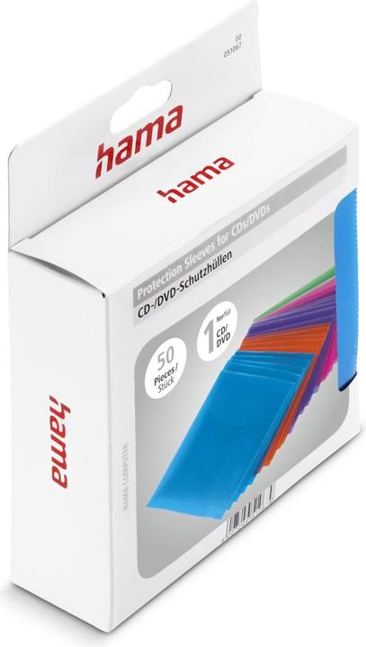 Productafbeelding Hama 1x50 CD-ROM/DVD-ROM beschermhoesjes gekleurd