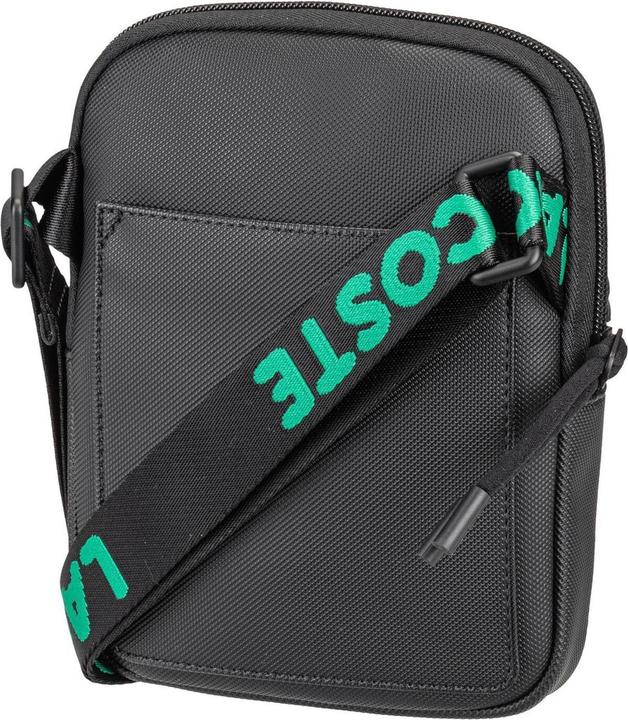 Actual product image Lacoste Small LCST Slimline Piqué Bag - Black