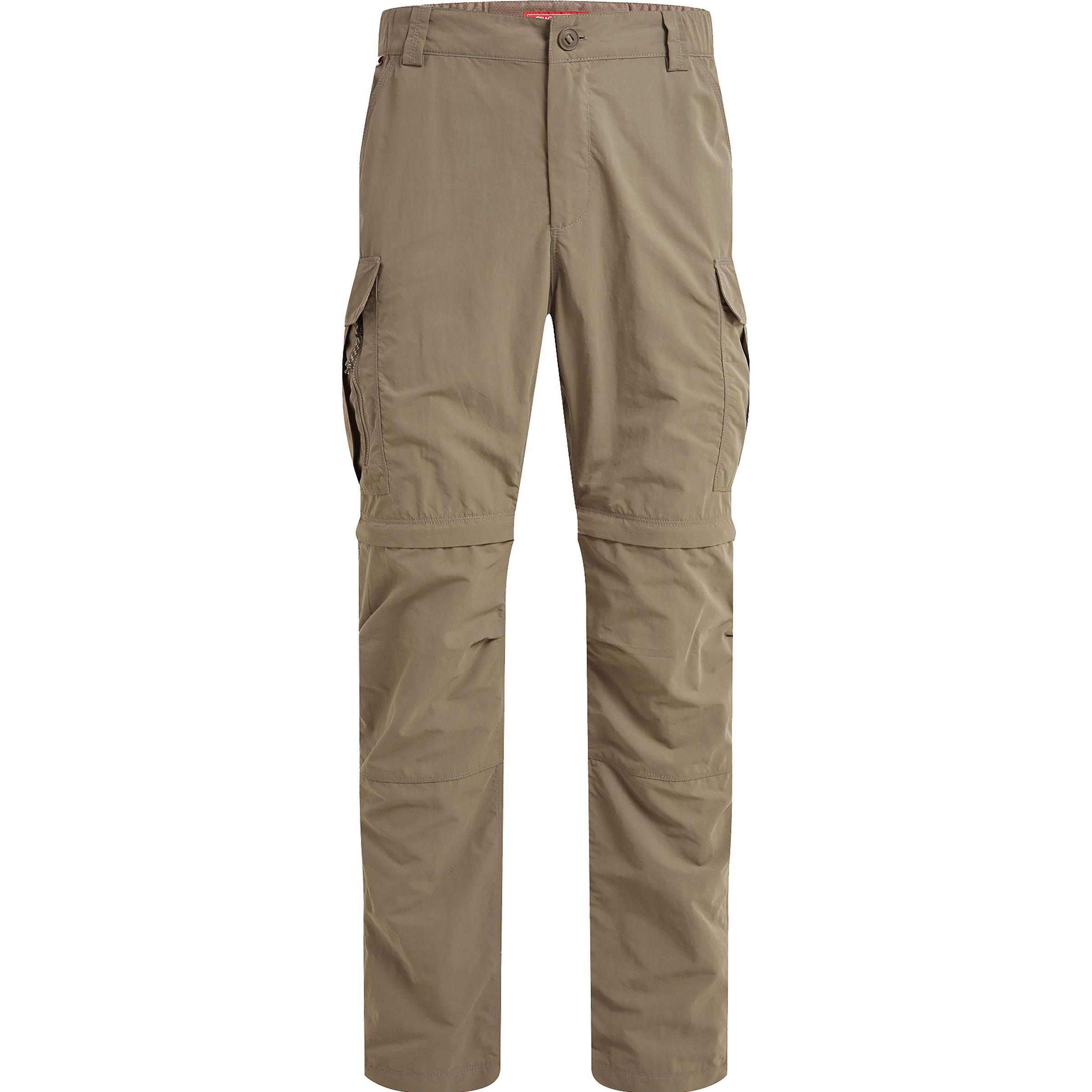 Craghoppers, Herren, Outdoorhose, Nosilife Convertible Cargo Hose II (30, S), Braun, 30, S