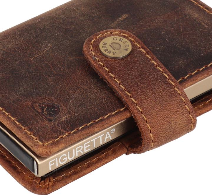 Produktbild Greenburry Vintage Geldbörse RFID Schutz Leder 7.5 cm