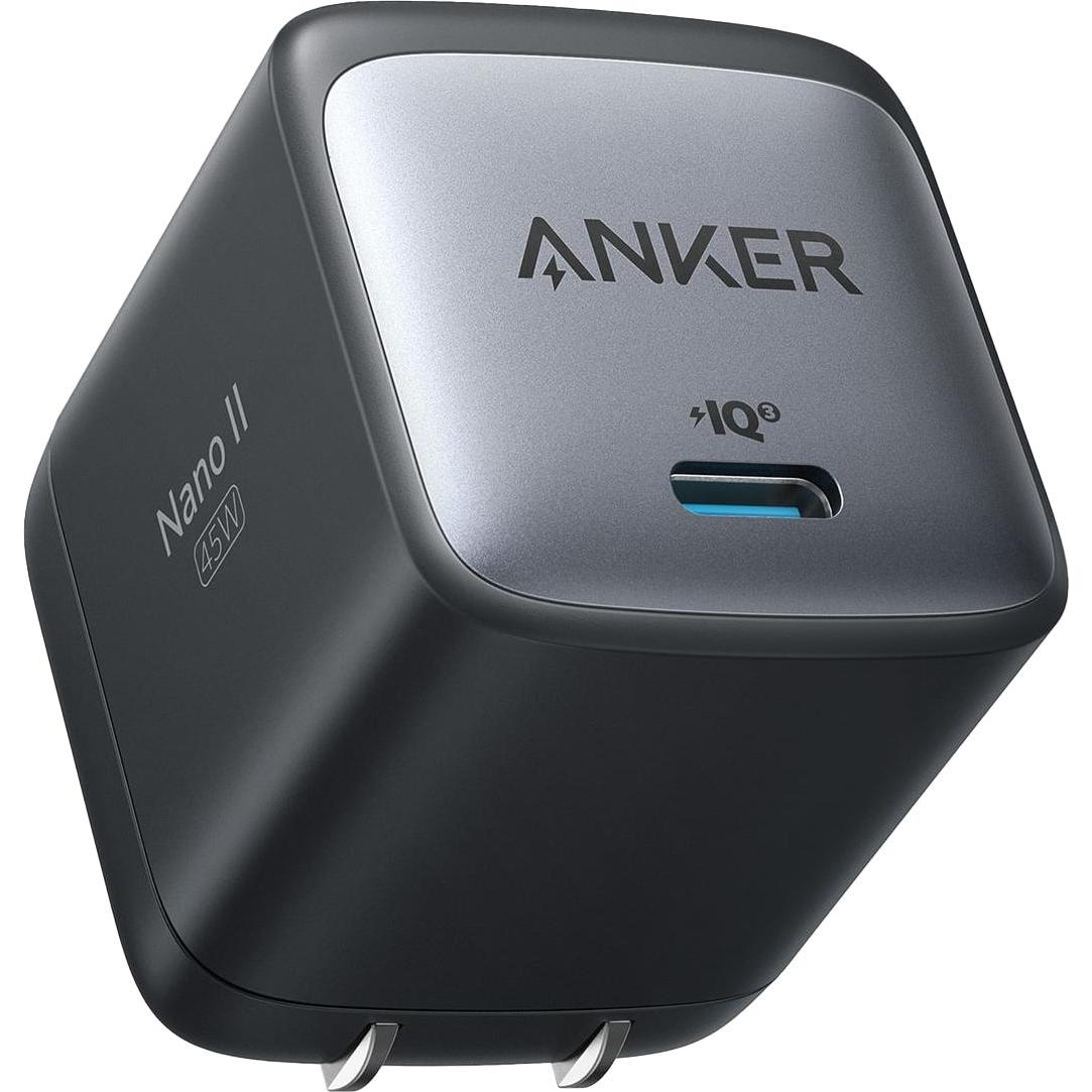 Anker 713 Nano II (45 W), Caricatore USB, Nero