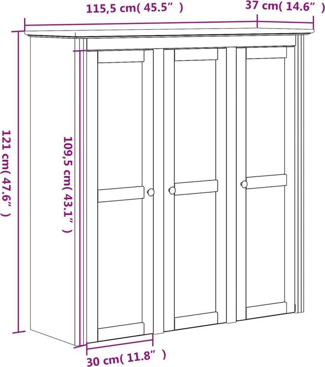 Produktbild vidaXL Amery (43 x 43 x 200.50 cm)
