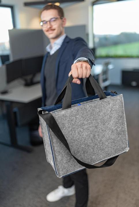 Immagine prodotto Sigel Notebooktasche Desk Sharing Bag Bicolor M, Grau/Blau 15.4 (15.40")