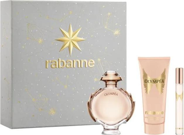 Productafbeelding Paco Rabanne Olympea Eau De Parfum Spray Set 80ml Spray 100ml Body Lotion 10ml Eau De Parfum (Parfum set)