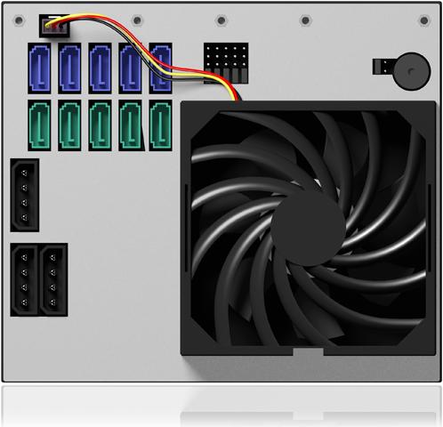 Produktbild Icy Box Backplane-Modul IB-555SSK