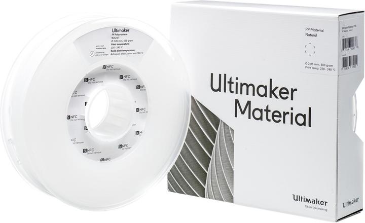 Actual product image Ultimaker 3 PP filament (PP, 2.85 mm, 500 g, Transparent)