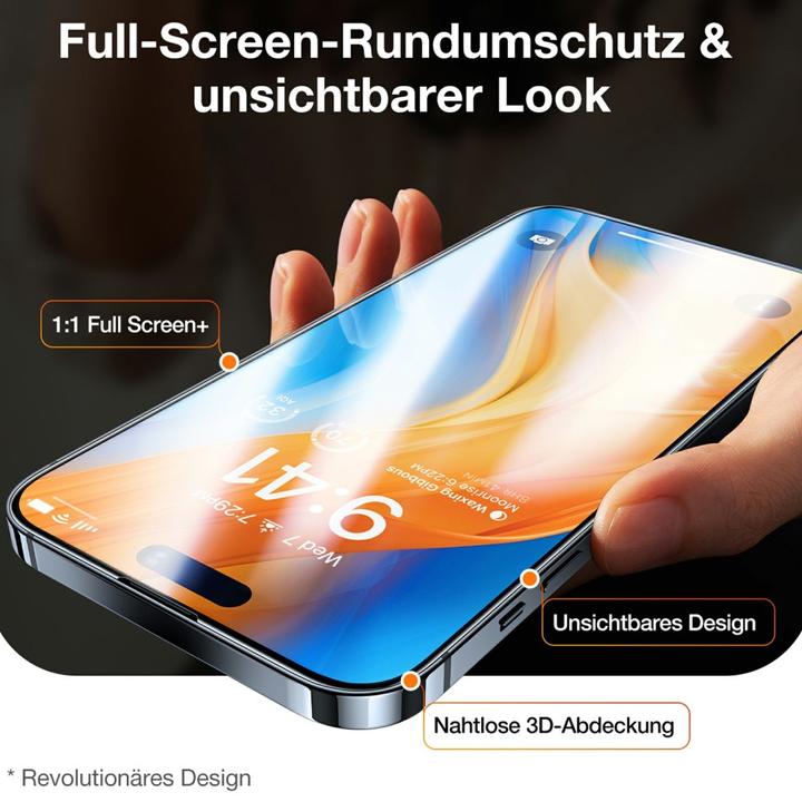 Actual product image Torras Diamond Panzerglas (1 Piece, Apple iPhone 15 Pro)