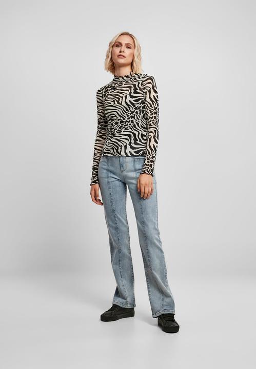 Produktbild Urban Classics Ladies AOP Mesh Turtleneck Longsleeve (4XL)