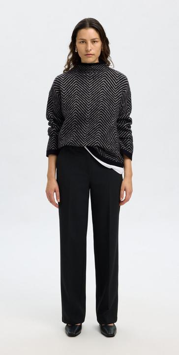 Image du produit Selected Femme Pull en maille à chevrons (L)