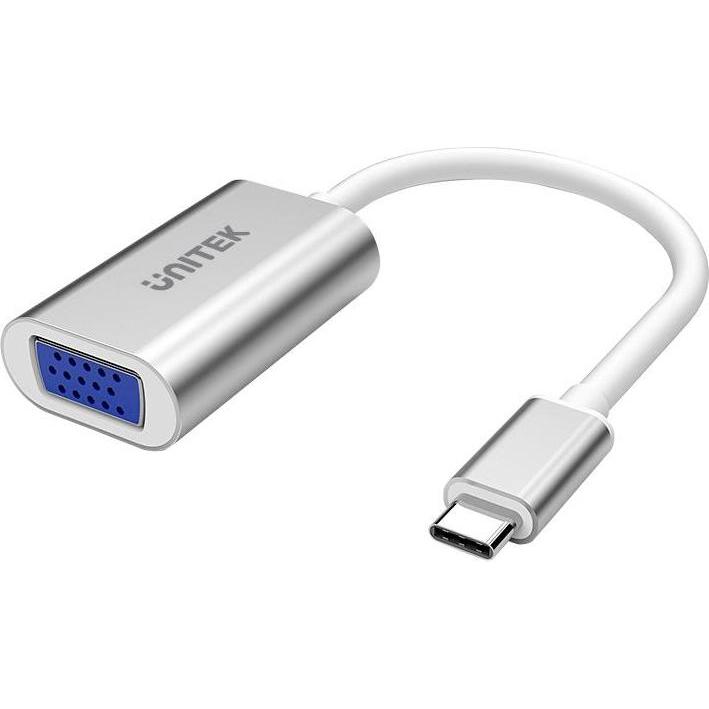 Unitek Y-6315 (USB-C, 1 porzione), Docking station + Hub USB, Argento