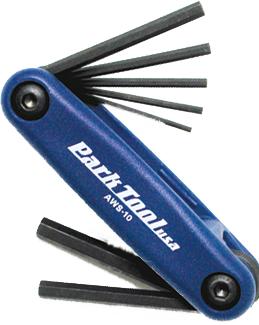 Actual product image Park Tool Fold Up Hex Wrench Set AWS-10