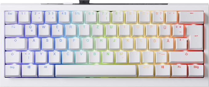 Actual product image Ducky One X Mini Wireless Gaming Keyboard, inductive, Hot Swap, RGB - Inductive Switch, ISO (DE (DE, Wireless)