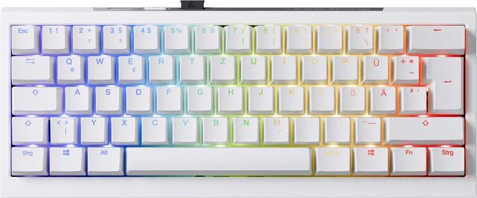 Image du produit Ducky Mini clavier de jeu sans fil One X, inductif, remplaçable à chaud, RGB - Inductive Switch, ISO (FR (DE, Sans fil)