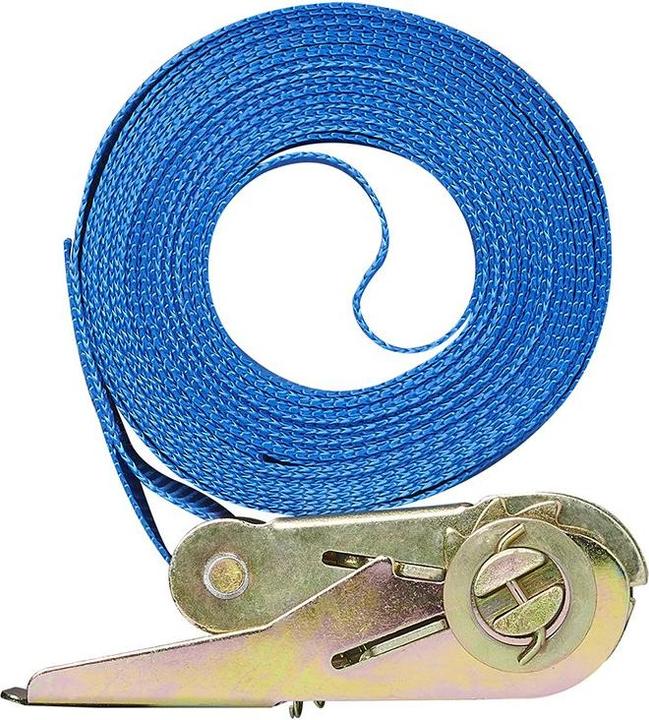 Produktbild ProPlus Spanngurt blau mit Ratsche 5 Meter