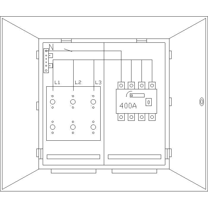 ABN, Verteilerschrank Zubehör, Wandlerschrank LS 4-polig WS35X1382N