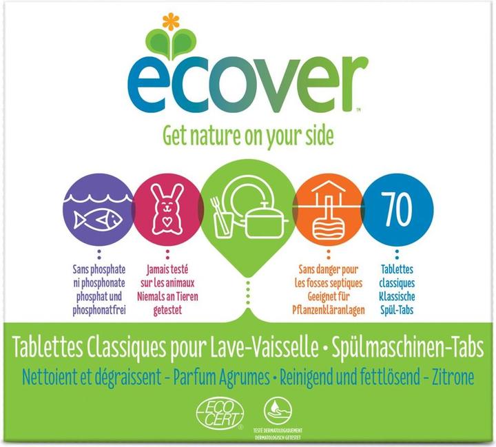 Image du produit Ecover Languettes pour lave-vaisselle (Tabs, 70 Cycles de lavage)