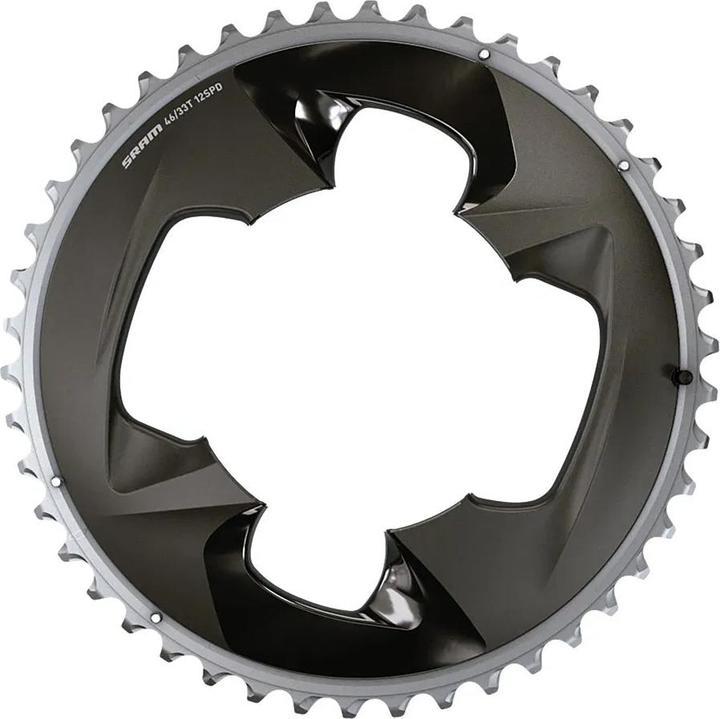 Actual product image Sram Chain Ring Road 107BCD 2X12 Force (33)