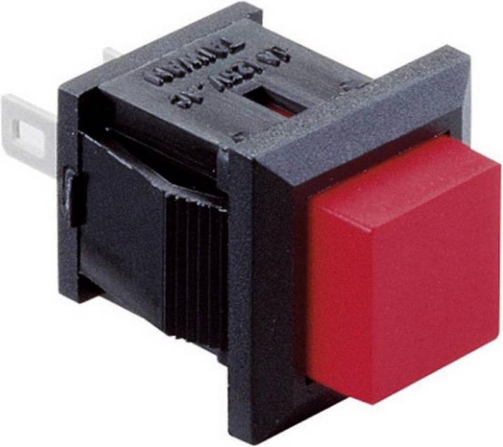 Velleman Bouton-poussoir de commutation Off-(On) Rouge