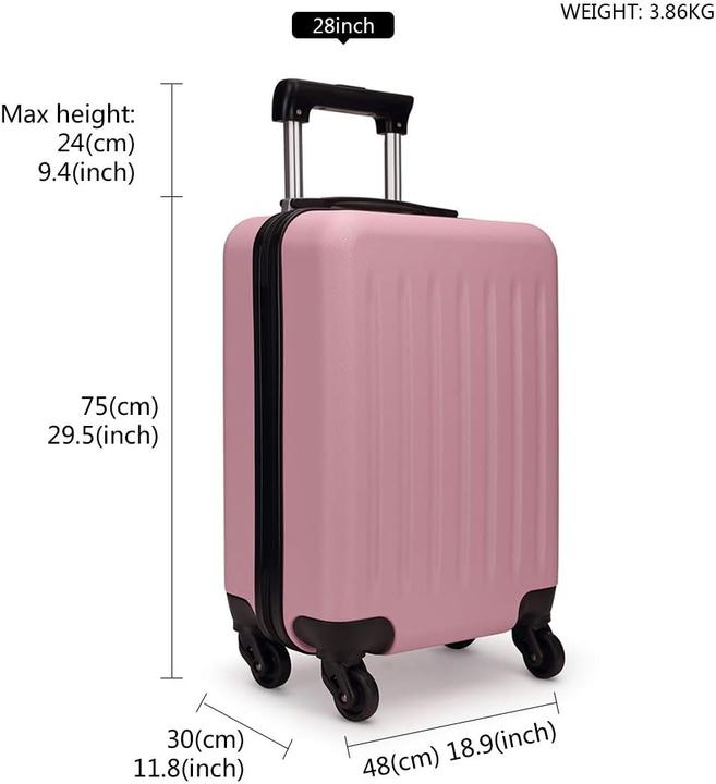 Produktbild Kono Hartschalen-Reisekoffer mit 4 Rollen (85 l)